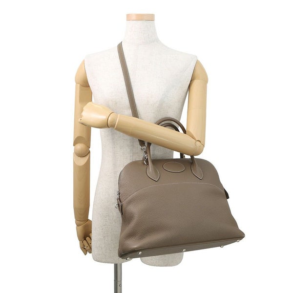 エルメス ハンドバッグ ボリード35 エトゥープ/シルバー金具 トリヨンクレマンス □L刻印 2wayショルダー