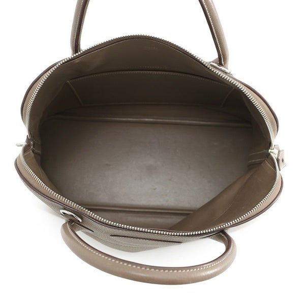 エルメス ハンドバッグ ボリード35 エトゥープ/シルバー金具 トリヨンクレマンス □L刻印 2wayショルダー