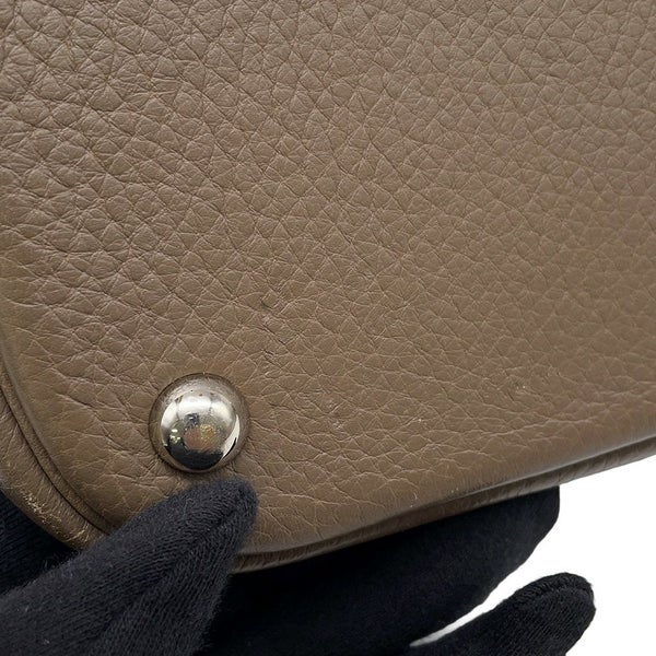 エルメス ハンドバッグ ボリード35 エトゥープ/シルバー金具 トリヨンクレマンス □L刻印 2wayショルダー