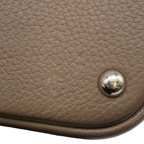 エルメス ハンドバッグ ボリード35 エトゥープ/シルバー金具 トリヨンクレマンス □L刻印 2wayショルダー