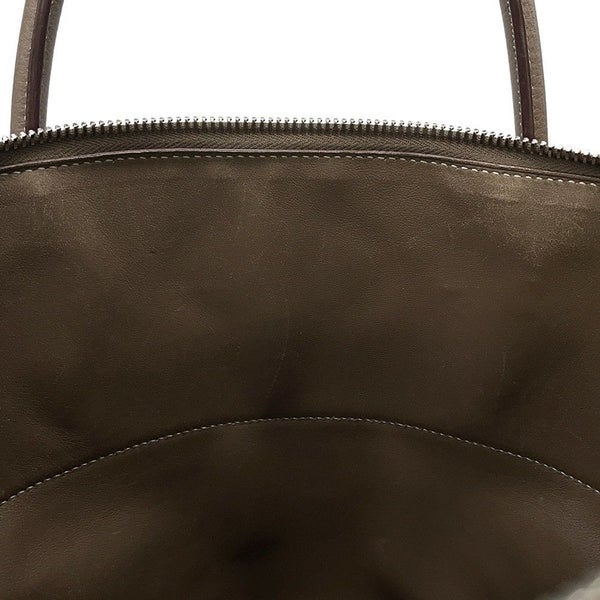 エルメス ハンドバッグ ボリード35 エトゥープ/シルバー金具 トリヨンクレマンス □L刻印 2wayショルダー