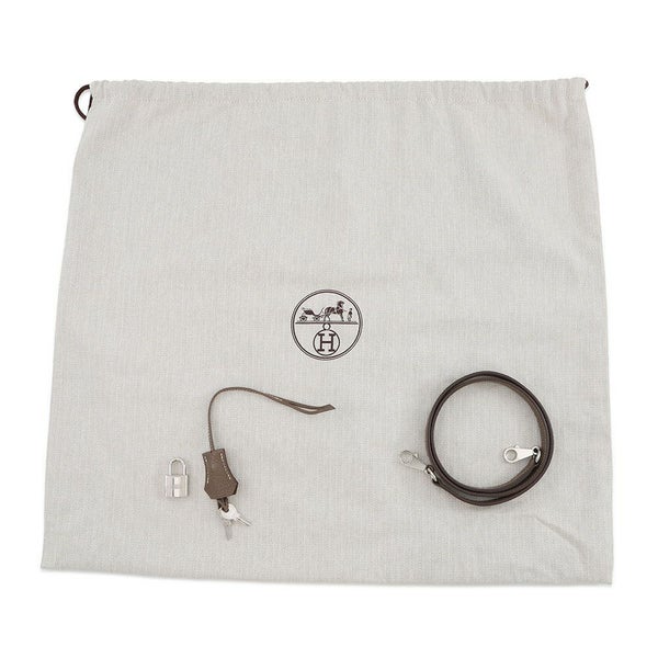 エルメス ハンドバッグ ボリード35 エトゥープ/シルバー金具 トリヨンクレマンス □L刻印 2wayショルダー