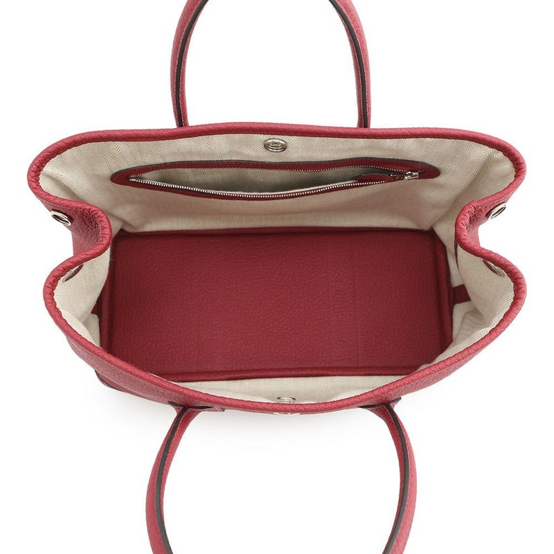 エルメス トートバッグ ガーデンパーティTPM ルビー/シルバー金具 ネゴンダ C刻印