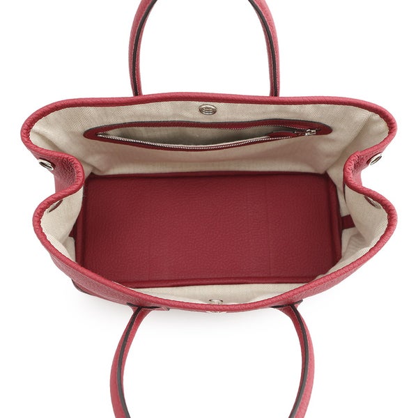 エルメス トートバッグ ガーデンパーティTPM ルビー/シルバー金具 ネゴンダ C刻印