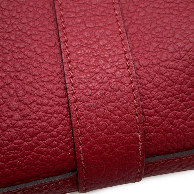 エルメス トートバッグ ガーデンパーティTPM ルビー/シルバー金具 ネゴンダ C刻印