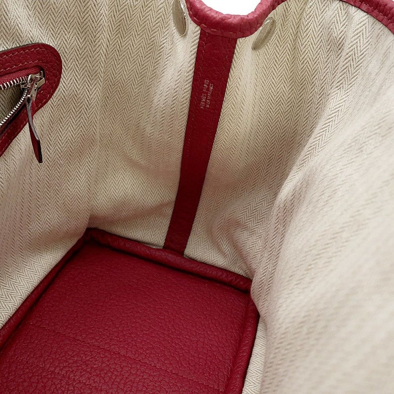 エルメス トートバッグ ガーデンパーティTPM ルビー/シルバー金具 ネゴンダ C刻印