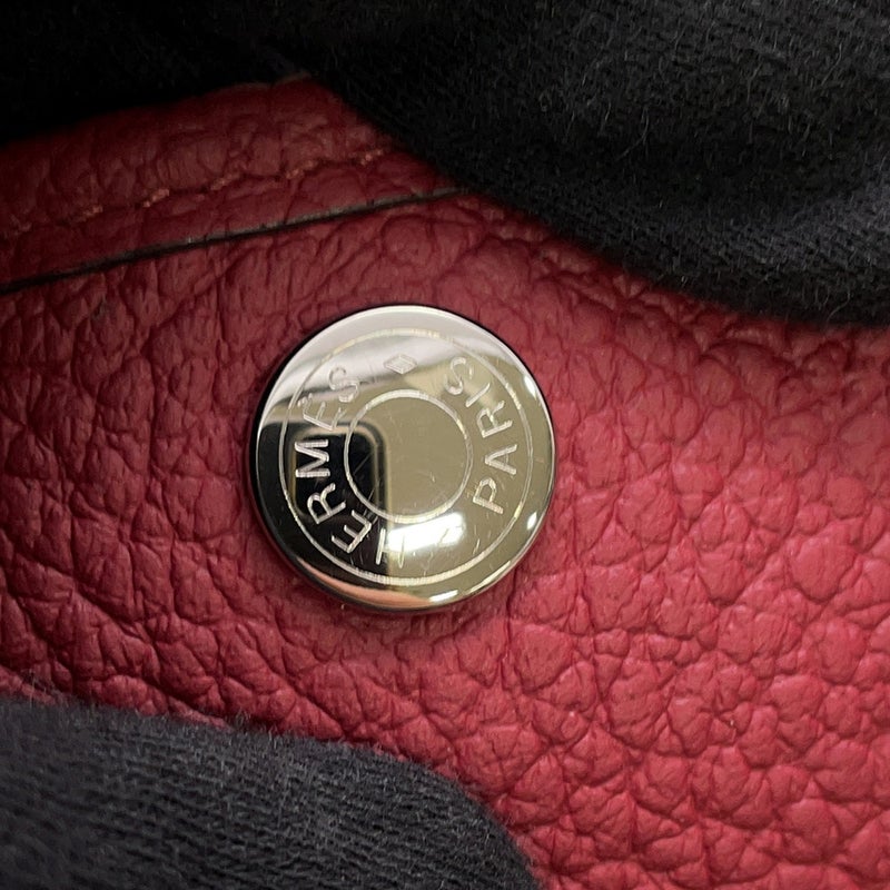 エルメス トートバッグ ガーデンパーティTPM ルビー/シルバー金具 ネゴンダ C刻印