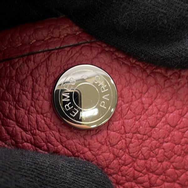 エルメス トートバッグ ガーデンパーティTPM ルビー/シルバー金具 ネゴンダ C刻印