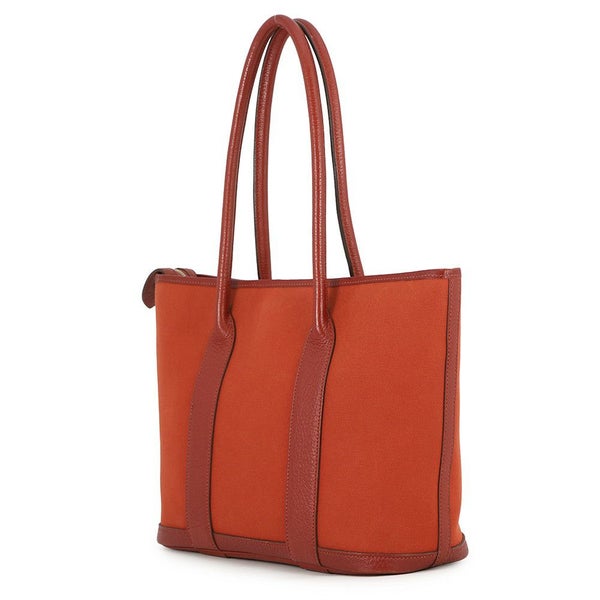 エルメス トートバッグ ガーデンジップPM ルージュデュセス/シルバー金具 トワルオフィシエ/ブッフル □M刻印