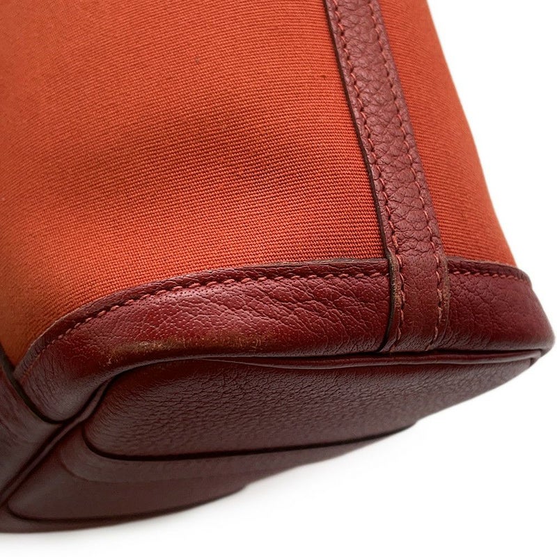 エルメス トートバッグ ガーデンジップPM ルージュデュセス/シルバー金具 トワルオフィシエ/ブッフル □M刻印