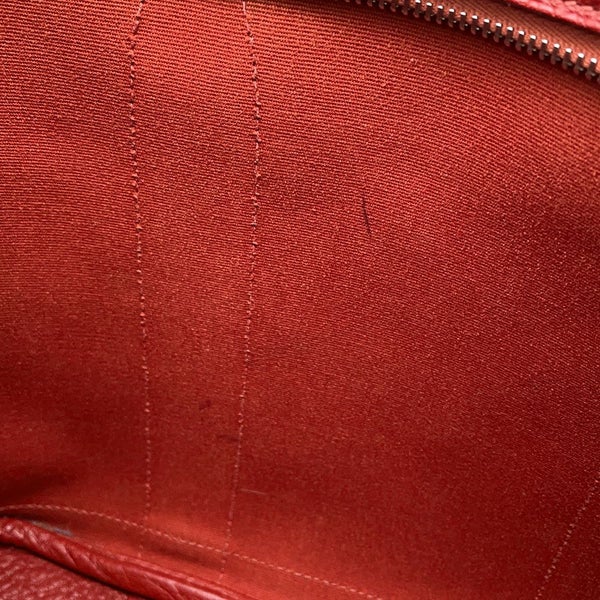 エルメス トートバッグ ガーデンジップPM ルージュデュセス/シルバー金具 トワルオフィシエ/ブッフル □M刻印