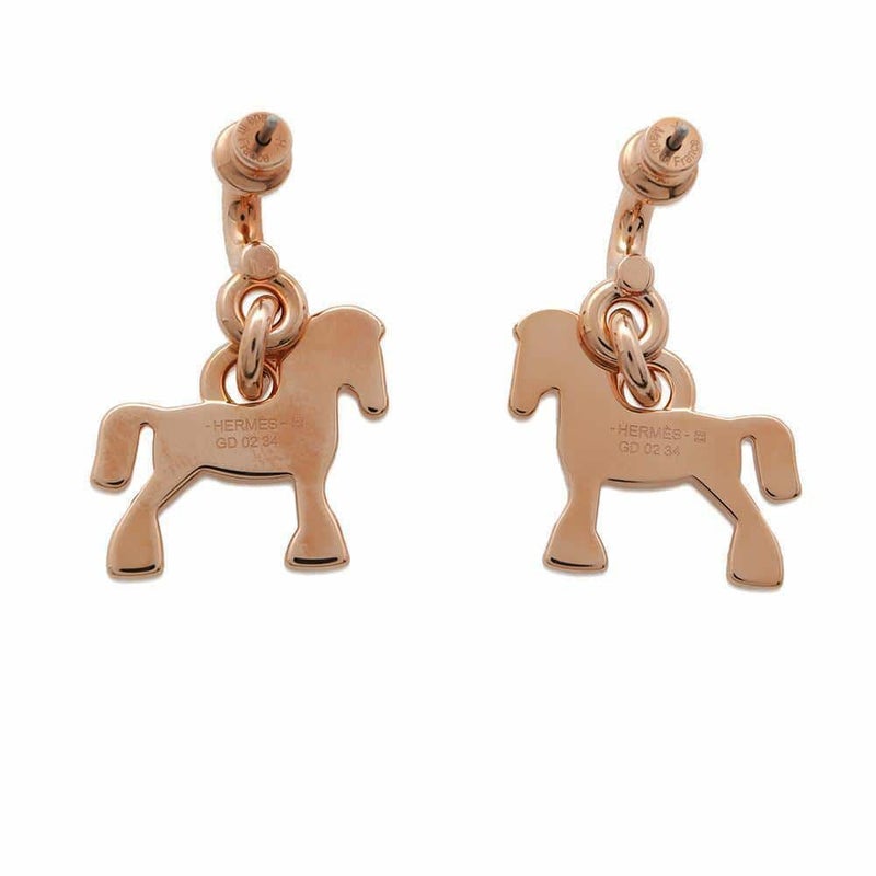 エルメス ピアス シュヴァル Cheval グランド パラード ラッカーメタル HERMES アクセサリー