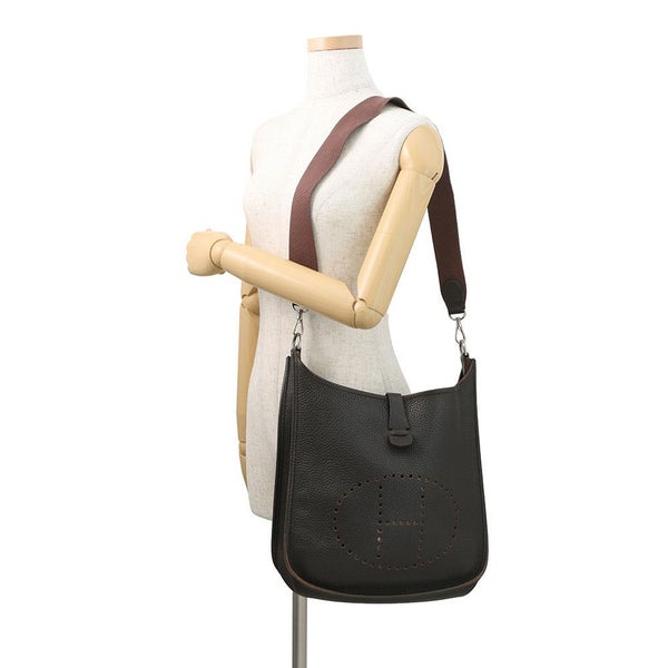 エルメス ショルダーバッグ エブリン1 PM ブラウン/シルバー金具 トゴ □F刻印