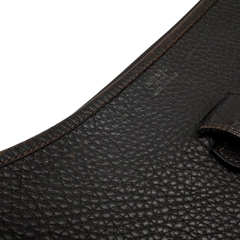 エルメス ショルダーバッグ エブリン1 PM ブラウン/シルバー金具 トゴ □F刻印