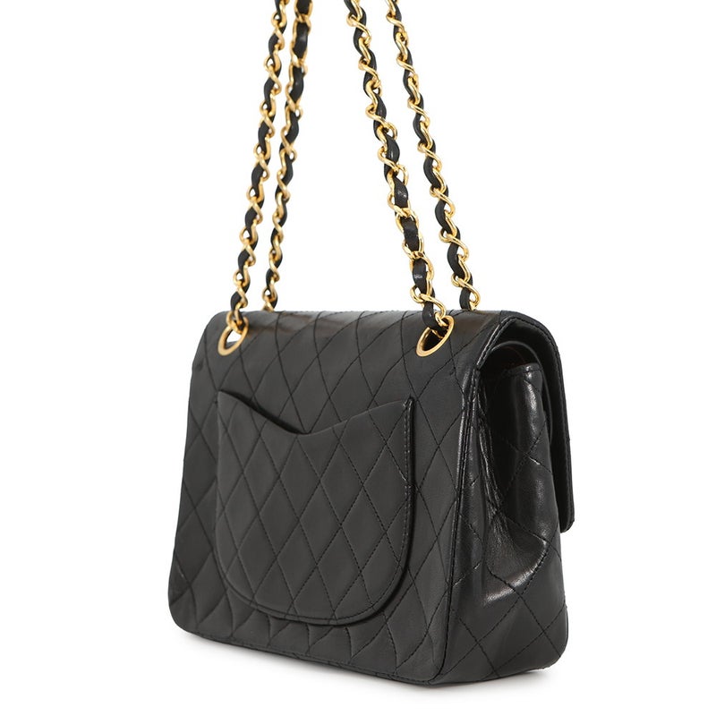 シャネル チェーンショルダーバッグ マトラッセ23 ココマーク ダブルチェーン ラムスキン A01113 CHANEL バッグ 黒