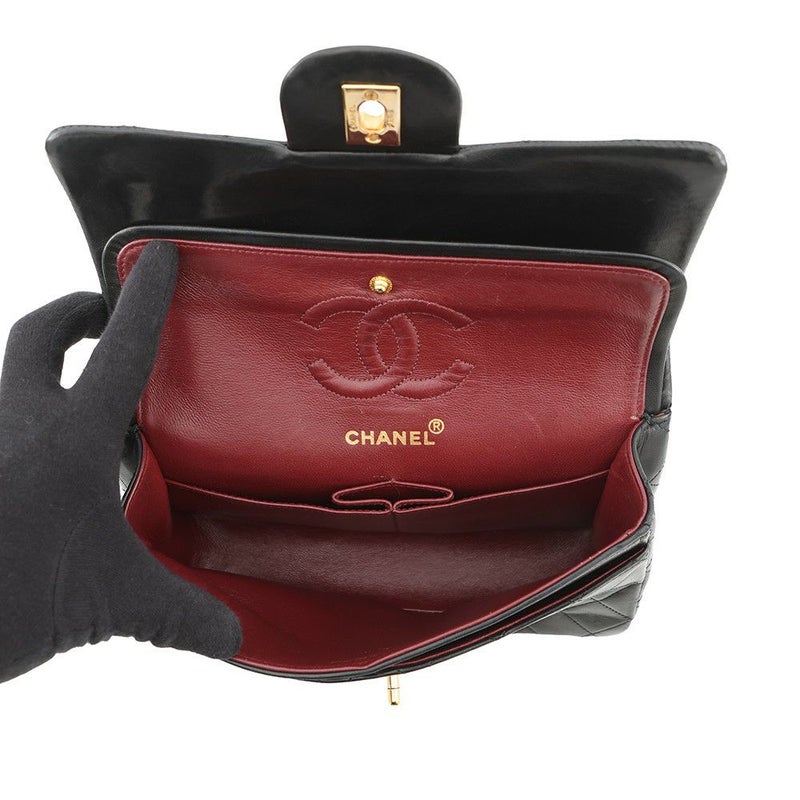 シャネル チェーンショルダーバッグ マトラッセ23 ココマーク ダブルチェーン ラムスキン A01113 CHANEL バッグ 黒