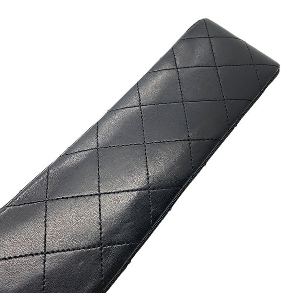 シャネル チェーンショルダーバッグ マトラッセ23 ココマーク ダブルチェーン ラムスキン A01113 CHANEL バッグ 黒