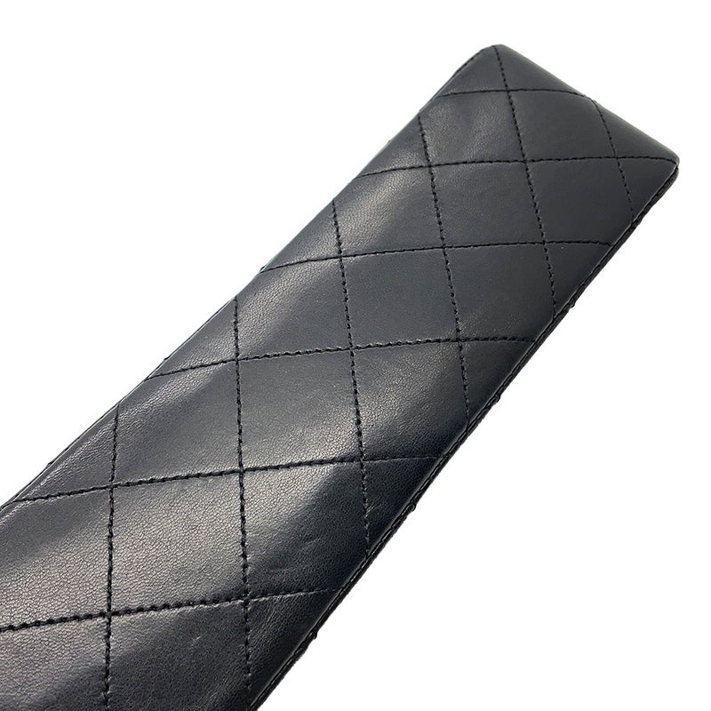 シャネル チェーンショルダーバッグ マトラッセ23 ココマーク ダブルチェーン ラムスキン A01113 CHANEL バッグ 黒