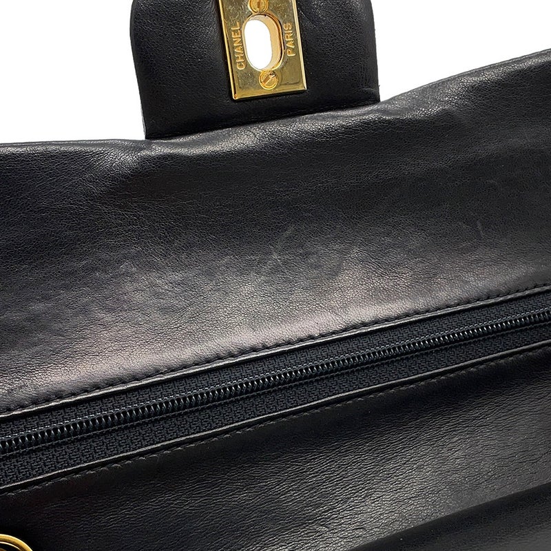 シャネル チェーンショルダーバッグ マトラッセ23 ココマーク ダブルチェーン ラムスキン A01113 CHANEL バッグ 黒