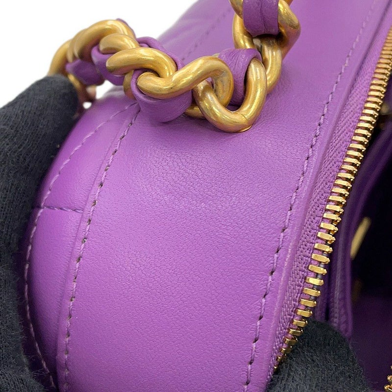 シャネル チェーンショルダーバッグ マトラッセ ココマーク スモール バニティ ラムスキン AS3066 CHANEL 2way