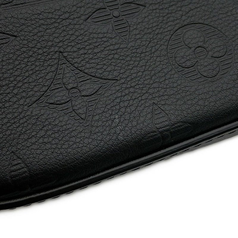 ルイヴィトン ショルダーバッグ モノグラム・シャドウ トリオ・メッセンジャー M46602 LOUIS VUITTON ブラック 黒