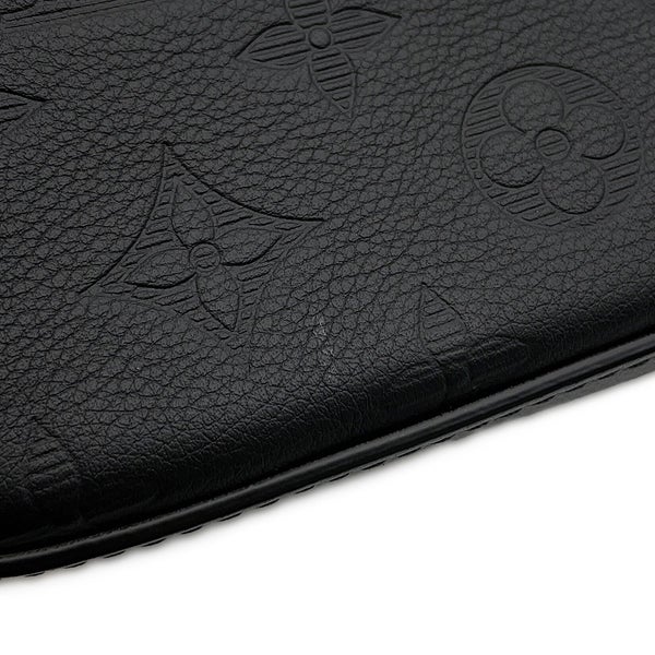 ルイヴィトン ショルダーバッグ モノグラム・シャドウ トリオ・メッセンジャー M46602 LOUIS VUITTON ブラック 黒
