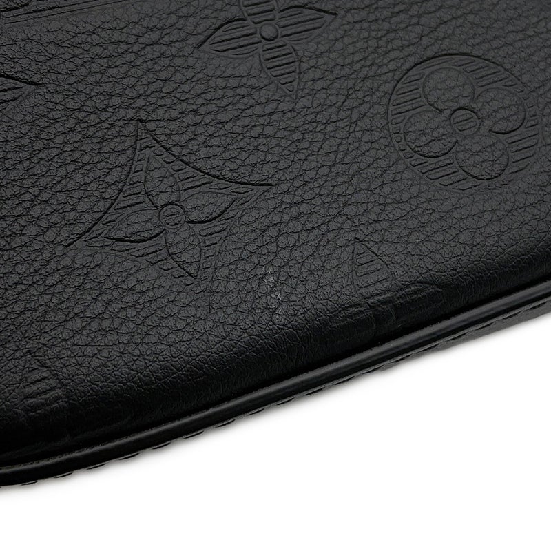 ルイヴィトン ショルダーバッグ モノグラム・シャドウ トリオ・メッセンジャー M46602 LOUIS VUITTON ブラック 黒