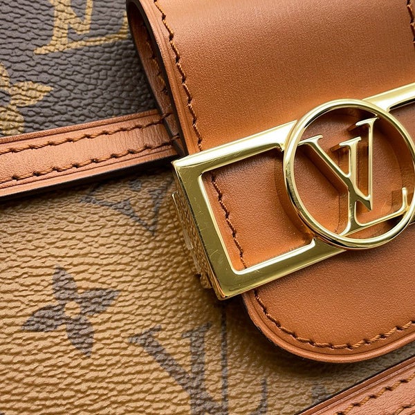 ルイヴィトン ショルダーバッグ モノグラム・リバース ドーフィーヌ MINI M45959 LOUIS VUITTON 黒 ブラック