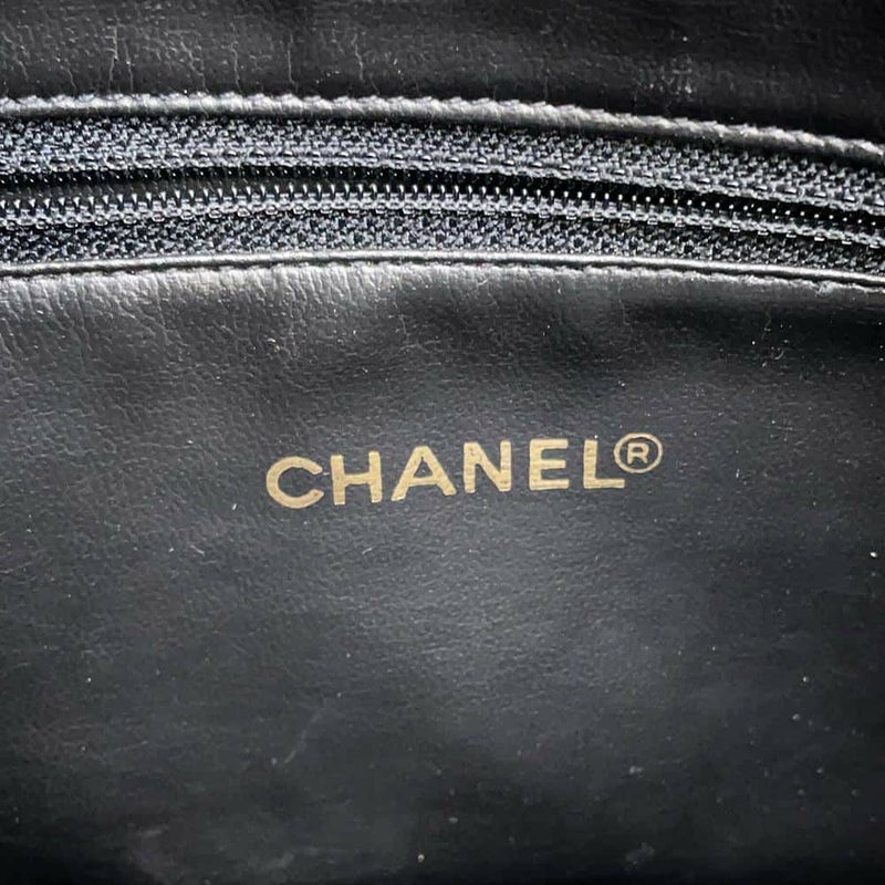 シャネル チェーントートバッグ ココマーク キャビアスキン CHANEL ショルダーバッグ 黒