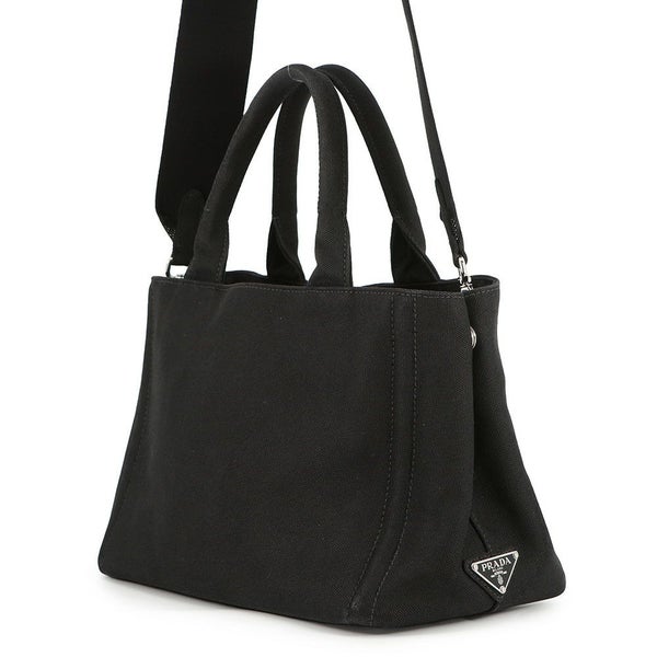 プラダ トートバッグ カナパ CANAPA キャンバス 1BG439 PRADA 2way 黒