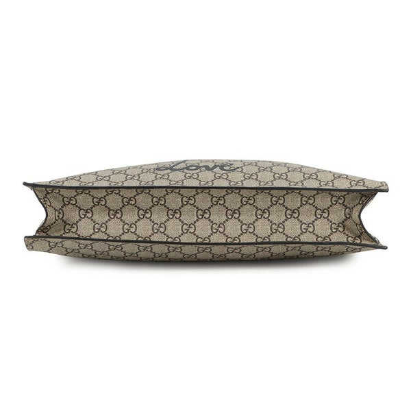 グッチ トートバッグ GGスプリーム ビープリント GGスプリーム/レザー 450950 GUCCI  2wayショルダー bee 蜂 黒