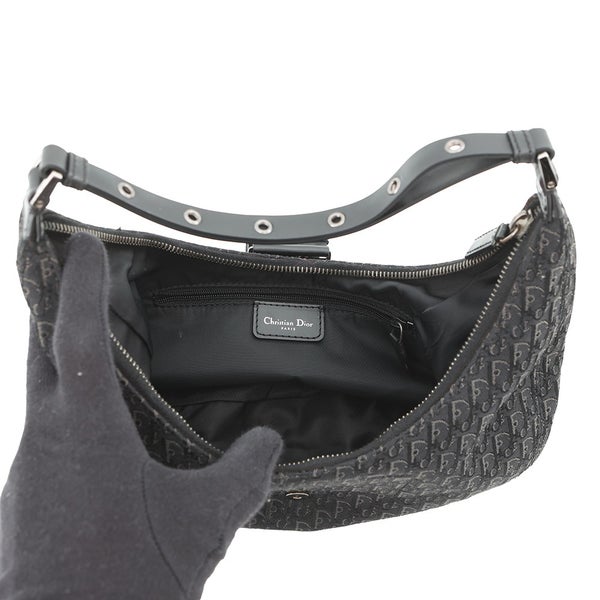 クリスチャン・ディオール ハンドバッグ オブリーク ストリートシック Christian Dior 黒 トロッター