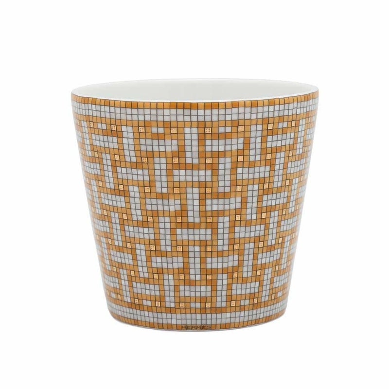 エルメス マグカップ ゴブレット モザイク 24 ゴールド 190 ml HERMES 幾何学模様