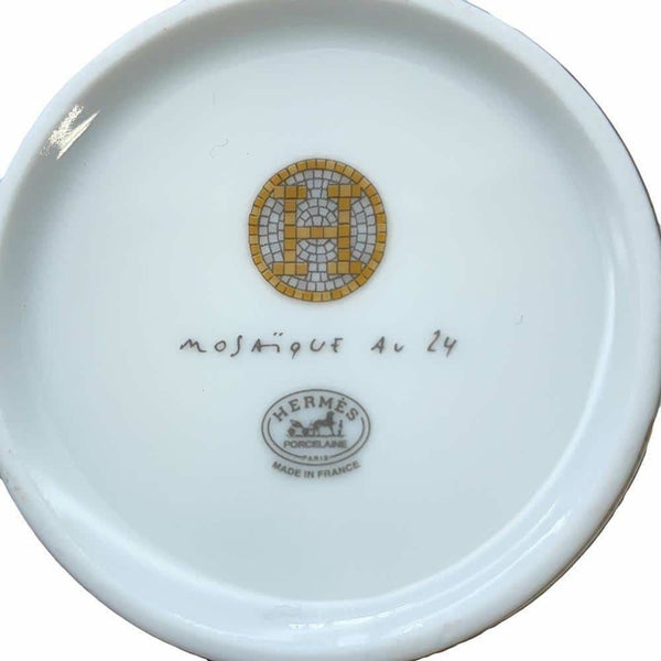 エルメス マグカップ ゴブレット モザイク 24 ゴールド 190 ml HERMES 幾何学模様