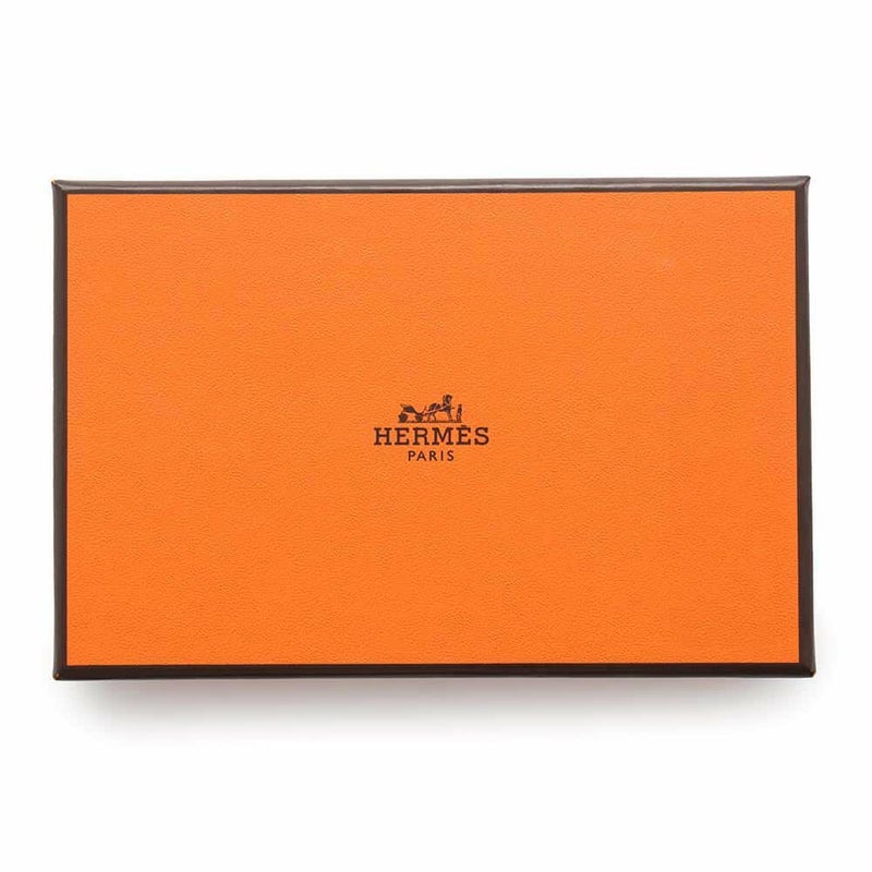 エルメス コインケース カルヴィ デュオ Selle en Desordres ヴェールコミック/マルチカラー/シルバー金具 スイフト B刻印 財布