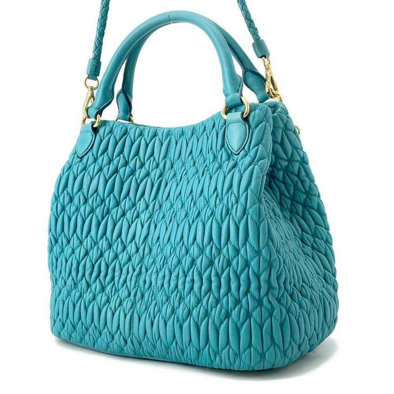 ミュウミュウ ハンドバッグ マテラッセ クリスタル レザー RN0896 MIUMIU 2way