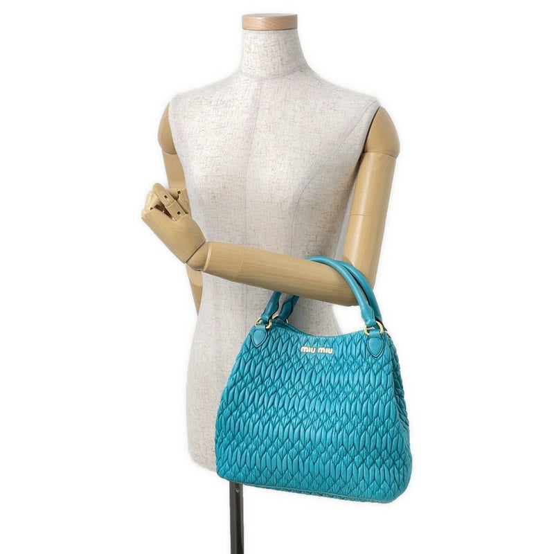 ミュウミュウ ハンドバッグ マテラッセ クリスタル レザー RN0896 MIUMIU 2way