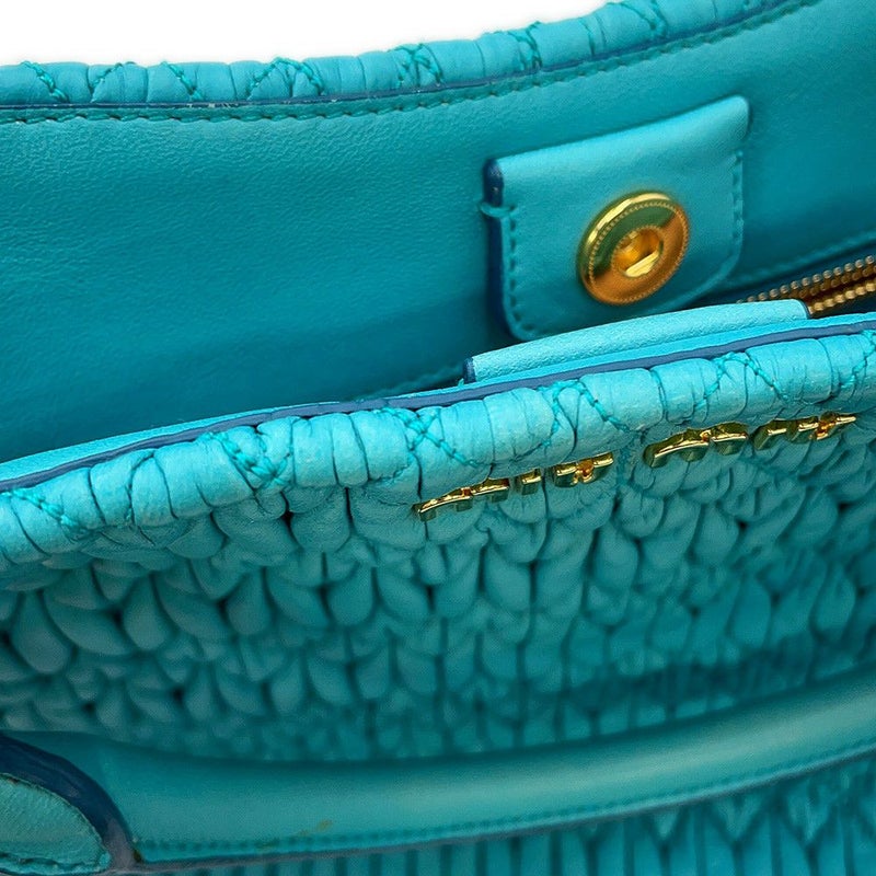 ミュウミュウ ハンドバッグ マテラッセ クリスタル レザー RN0896 MIUMIU 2way