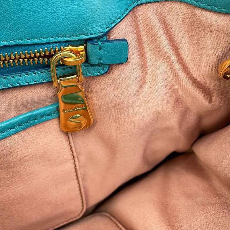 ミュウミュウ ハンドバッグ マテラッセ クリスタル レザー RN0896 MIUMIU 2way