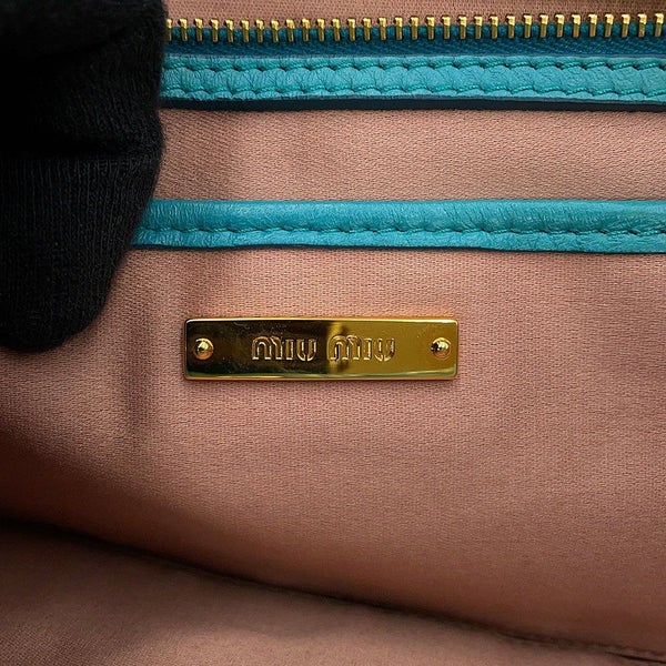 ミュウミュウ ハンドバッグ マテラッセ クリスタル レザー RN0896 MIUMIU 2way