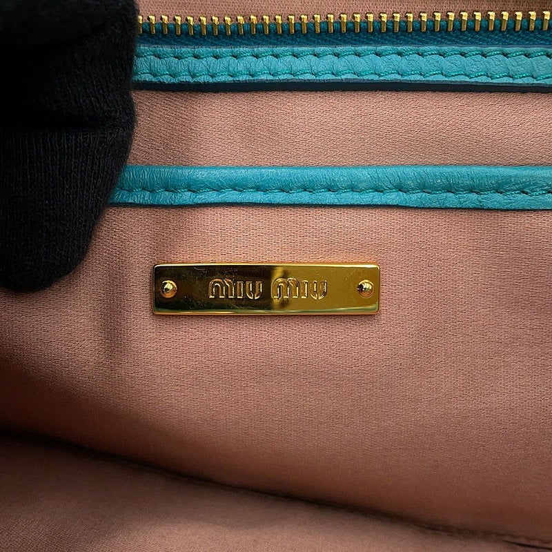 ミュウミュウ ハンドバッグ マテラッセ クリスタル レザー RN0896 MIUMIU 2way