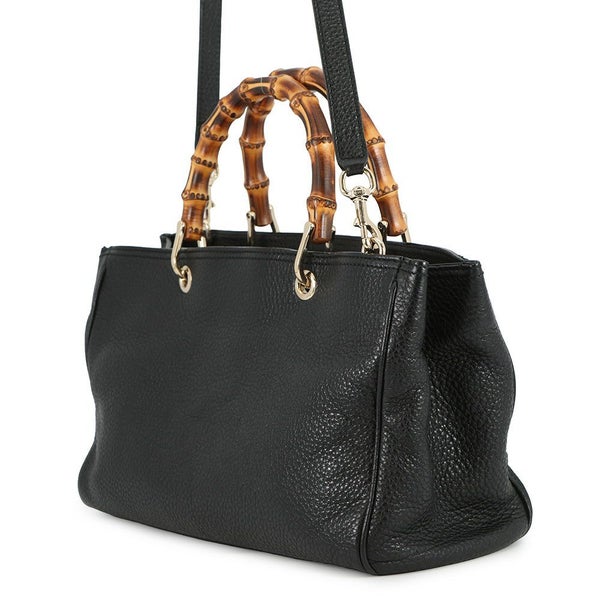 グッチ ハンドバッグ バンブー ショッパー ミディアム トート 323660 GUCCI 2WAYショルダーバッグ 黒
