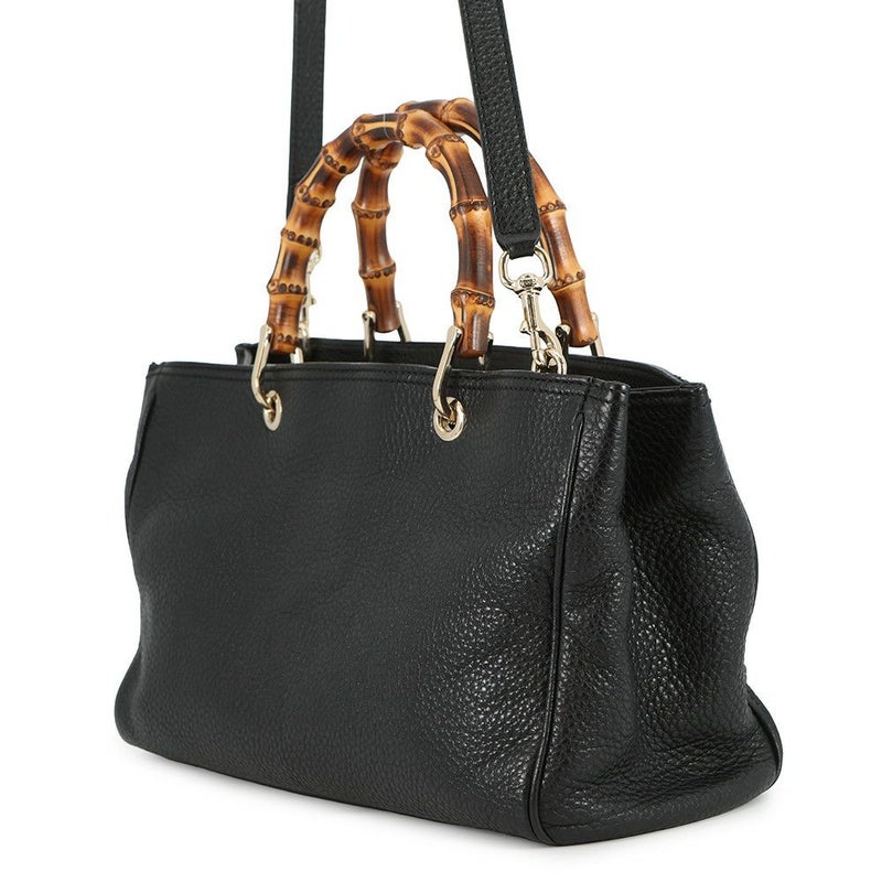 グッチ ハンドバッグ バンブー ショッパー ミディアム トート 323660 GUCCI 2WAYショルダーバッグ 黒
