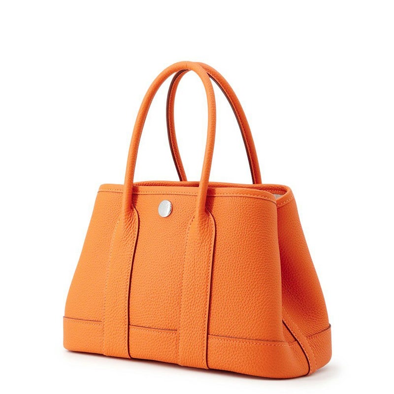 エルメス トートバッグ ネオ・ガーデン 23 ガーデンパーティ オレンジ/シルバー金具 ネゴンダ K刻印