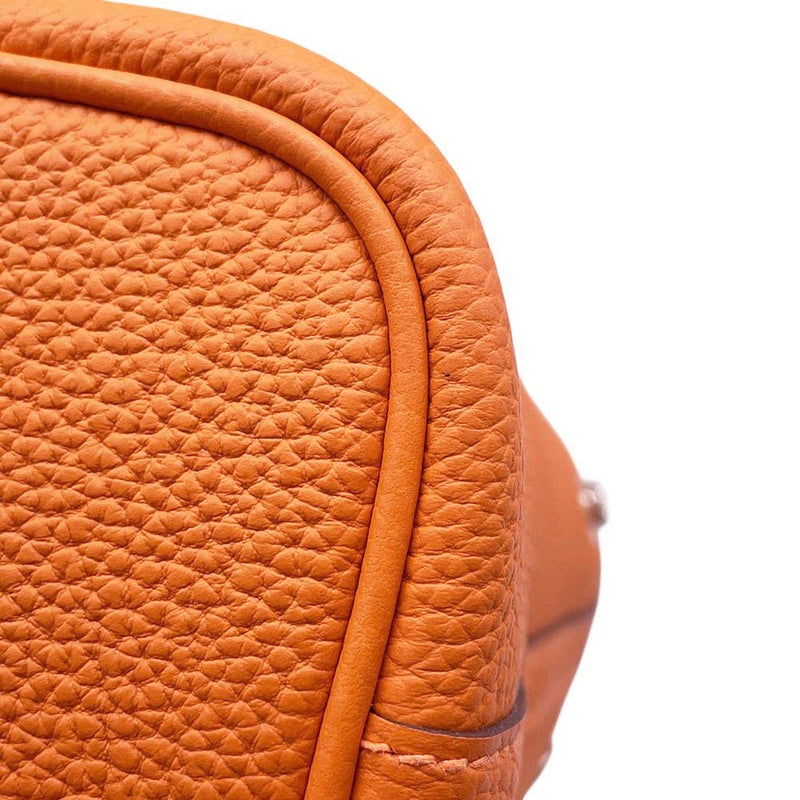 エルメス トートバッグ ネオ・ガーデン 23 ガーデンパーティ オレンジ/シルバー金具 ネゴンダ K刻印