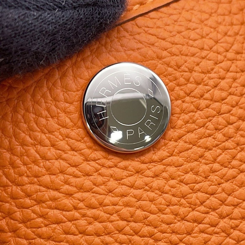 エルメス トートバッグ ネオ・ガーデン 23 ガーデンパーティ オレンジ/シルバー金具 ネゴンダ K刻印