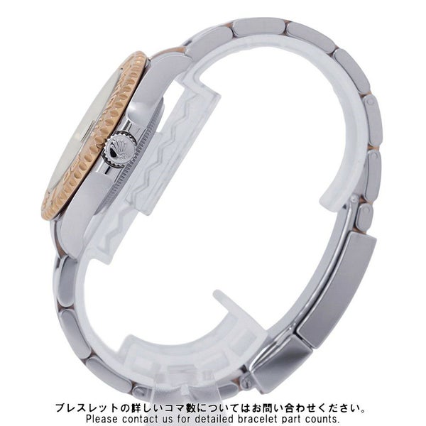 ロレックス ヨットマスター37 SS/K18PG エバーローズゴールド 268621 ROLEX 腕時計 黒文字盤