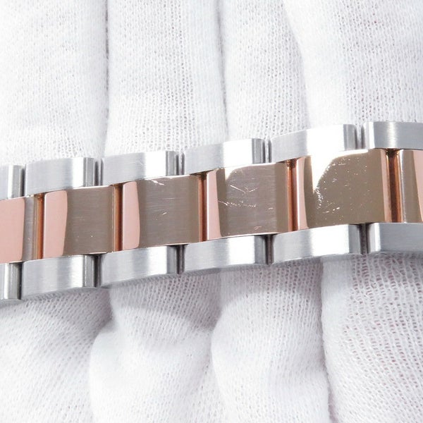 ロレックス ヨットマスター37 SS/K18PG エバーローズゴールド 268621 ROLEX 腕時計 黒文字盤