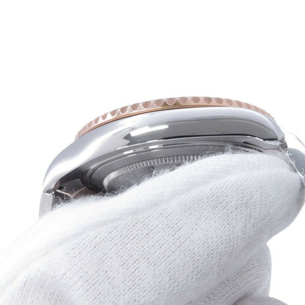 ロレックス ヨットマスター37 SS/K18PG エバーローズゴールド 268621 ROLEX 腕時計 黒文字盤