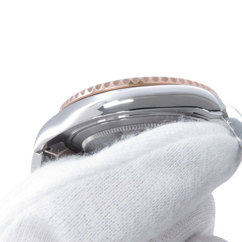 ロレックス ヨットマスター37 SS/K18PG エバーローズゴールド 268621 ROLEX 腕時計 黒文字盤